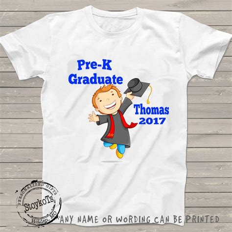 Kindergarten Graduation shirt preschool grad t-shirt pre-k Personalized ...