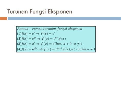 Pelajari Contoh Soal Turunan Fungsi Logaritma Dan Eksponensial Terbaik ...