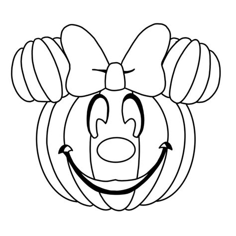 Mickey Mouse Pumpkin Coloring Pages Printable for Free Download