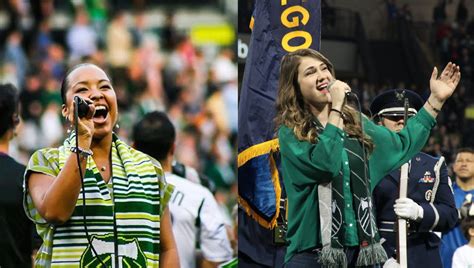 National anthem singers Madison Shanley, Kyra Smith relish electric ...