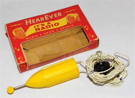 Vintage Hear-Ever Rocket-Shaped Crystal Radio, Hear-Ever C… | Flickr