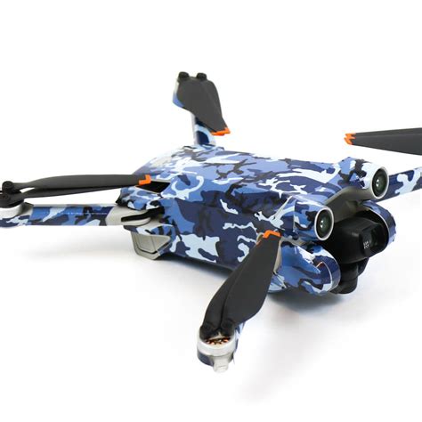 Wrap Skin Decal Stickers - Camo Blue - DJI Mini 3 Pro - Drone Accessories Australia