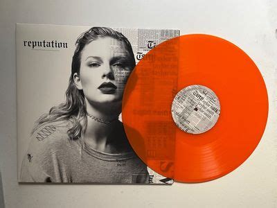 Taylor Swift Reputation 2lp Limited Edition Orange Translucent Vinyl
