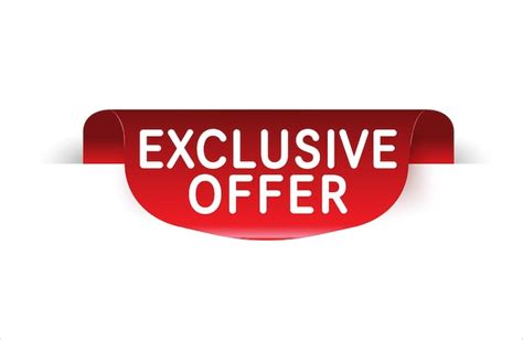 Premium Vector | Exclusive offer banner Special offer price sign ...