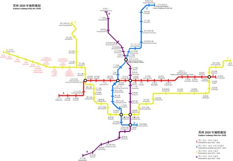 Subway: Suzhou metro map, China