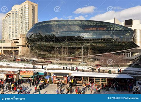 Winterlude on Frozen Rideau Canal in Ottawa Canada Editorial ...