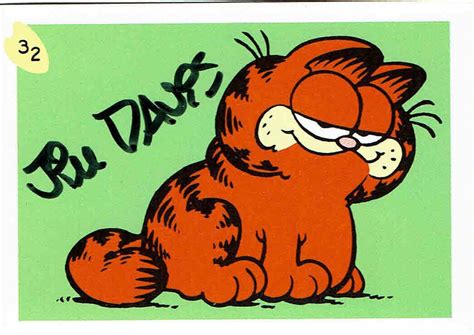 JIM DAVIS - Cartoonist - Garfield Creator - Autograph Trading Card | #4651183660