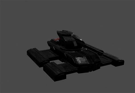 Sci-Fi Hover Tank 3d model