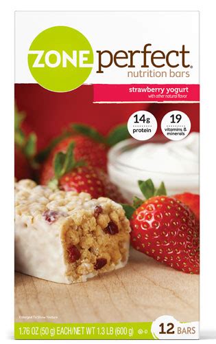 ZonePerfect Nutrition Bars Strawberry Yogurt -- 12 Bars - Vitacost