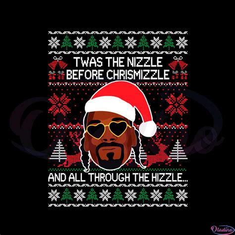 Ugly Christmas Sweater Snoop Dogg Svg Graphic Designs Files