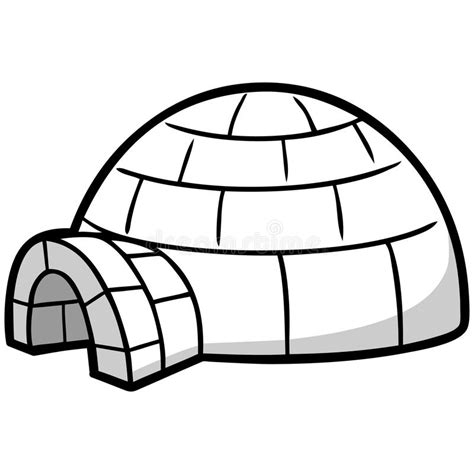 Igloo Cartoon Drawing