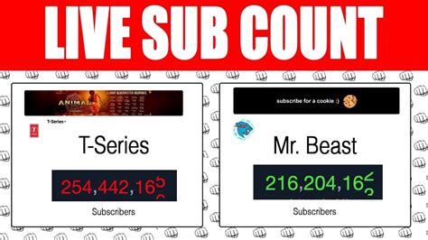 T-Series Vs Mr. Beast Live Sub Count : r/tseries