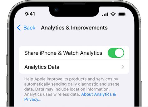 Share analytics, diagnostics and usage information with Apple - Apple ...