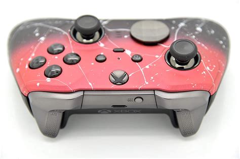 Red & Black Fade Xbox One Elite Series 2 Custom Controller