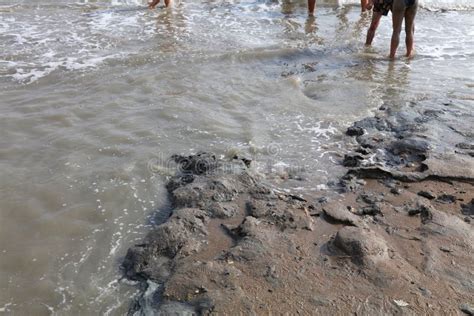 Dead Sea mud in Israel stock image. Image of shore, israel - 261589047