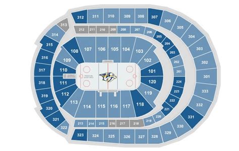 Bridgestone Arena Seating Chart With Rows The Chart | Images and Photos ...