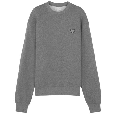 Maison Kitsune Fox Head Sweatshirt - Dark Grey - MM00304-H170