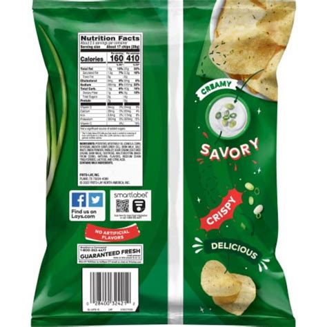 Lay's® Sour Cream & Onion Potato Chips, 2.63 oz - Fred Meyer