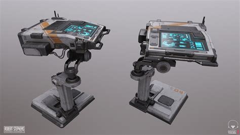 ArtStation - SciFi Console, Robert Stephens | Sci fi props, Sci fi computer, Sci fi