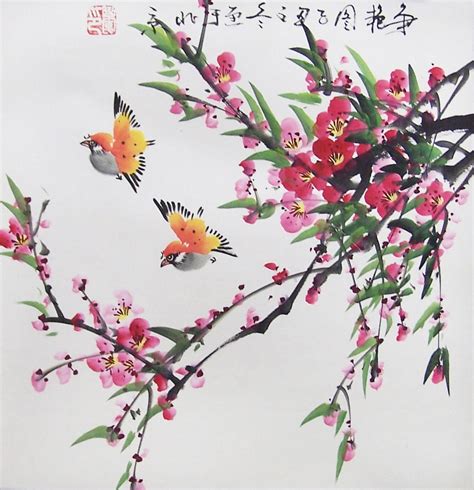 Original painting oriental art chinese art-flower with by art68