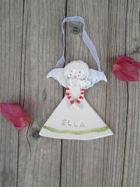 Personalized Angel Ornament With Name Pesonalisd Christmas - Etsy