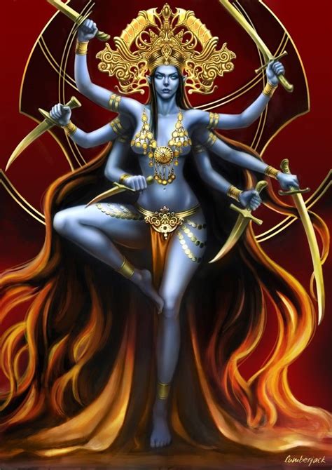 kali by lumberjackz in 2020 | Goddess art, Kali goddess, Mother kali