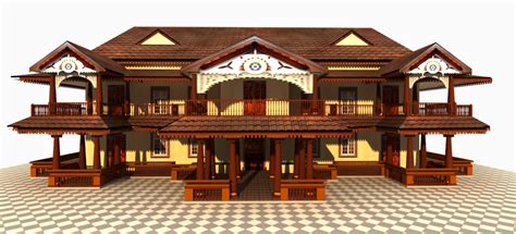 Work Portfolio Samples by Anees Joya: South Indian 3D Haveli Design for ...