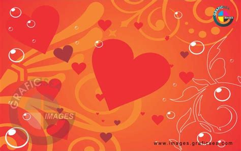 Red Heart Love Background CDR Image Free Download - Images