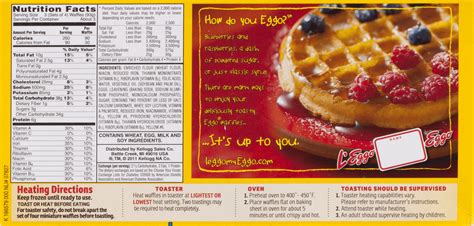 eggo waffles nutrition facts