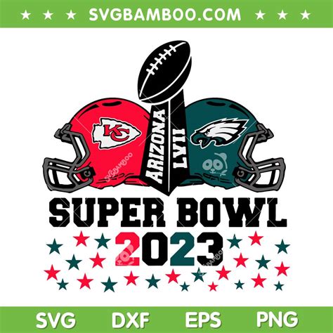 NFL Super Bowl 2023 SVG, Chiefs vs Eagles Super Bowl SVG