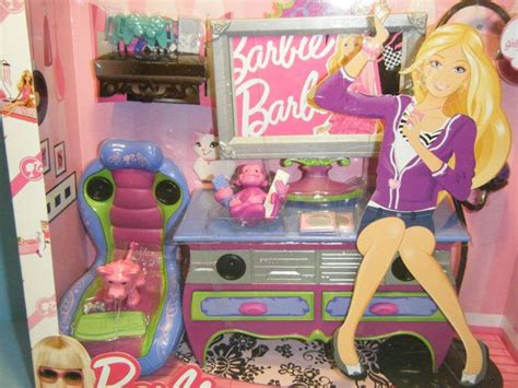 2009 BARBIE GLAM GAME ROOM PLAYSET #N4897 *NEW* | Barbie doll house ...