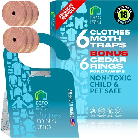 Buy Clothes Moth Traps with Pheromones and Free Cedar Blocks Moth ...