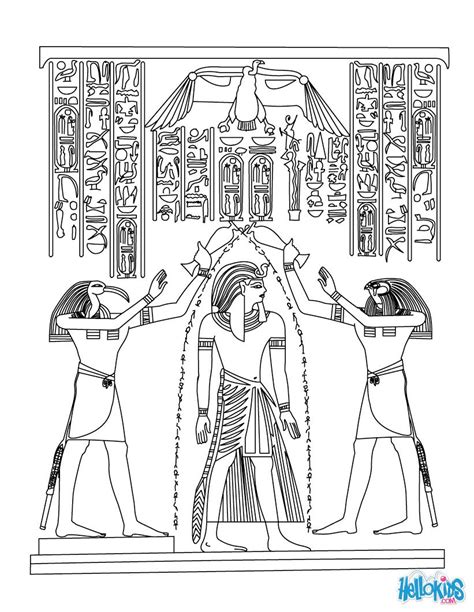 Hieroglyphic Coloring Pages