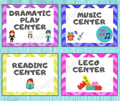 DAYCARE CENTER Signs/childcare Printable Signs for Preschool - Etsy