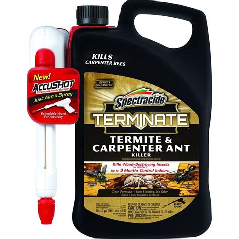 Spectracide Terminate 1.3 gal. AccuShot Ready-to-Use Termite and Carpenter Ant Killer Spray-HG ...