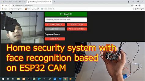 Home security system with face recognition based on ESP32 CAM | Door ...