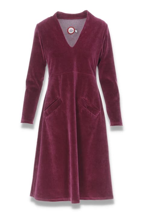 Selena burgundy velvet dress - KO:KO