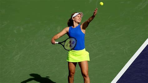 Daria Saville wears Ukraine outfit for stunning Indian Wells run ...