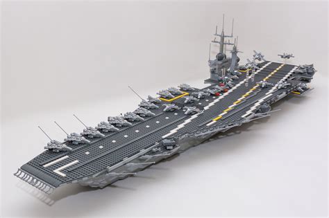 https://flic.kr/p/w92aDi | CVN-71 - Theodore Roosevelt MOC - 1 | IMG_0077 Lego Plane, Lego Boat ...