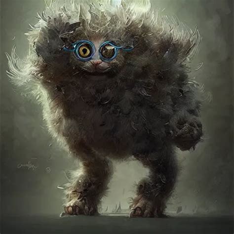 a cute fluffy monster hybrid with 4 eyes, and 4 arms, | Stable Diffusion | OpenArt