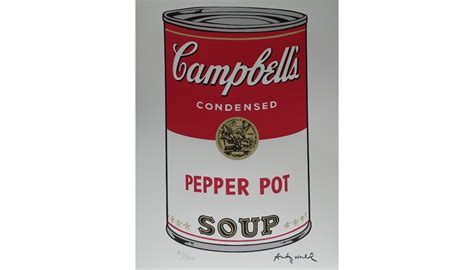 Andy Warhol "Campbell's" - CharityStars