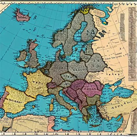 map of world war 1 europe | Stable Diffusion | OpenArt