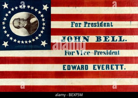 1860 USA Presidential Campaign Poster featuring Abraham Lincoln and ...