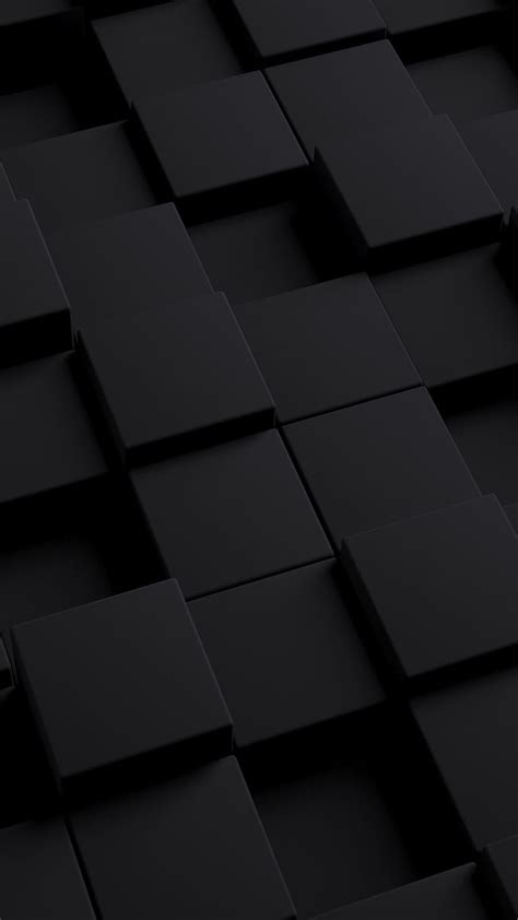 Black cube, abstract, dark, background, HD phone wallpaper | Peakpx