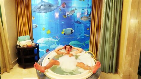 24 HOURS IN AN UNDERWATER HOTEL ROOM *£5,000 A NIGHT!* - YouTube