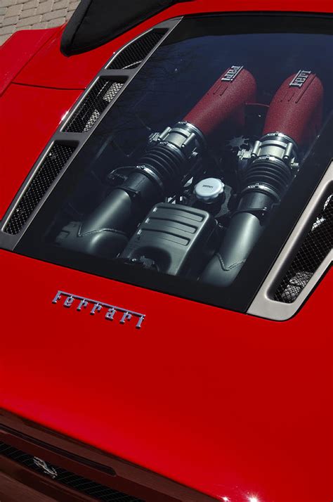 2007 Ferrari F430 Spider F1 Engine Photograph by Jill Reger