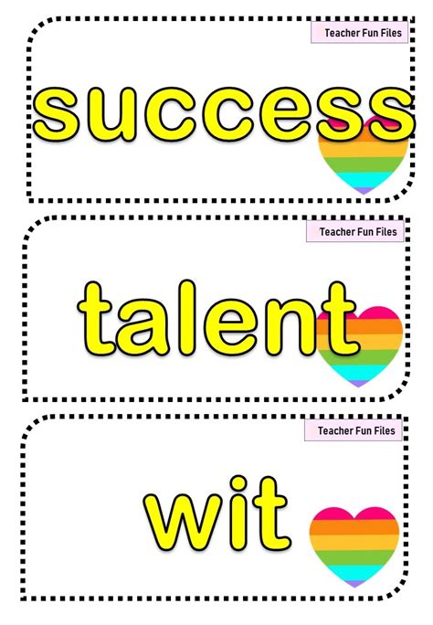 Teacher Fun Files: Abstract Noun Flashcards