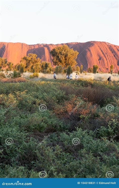 Ayers Rock after Sunrise editorial photo. Image of blue - 104318831