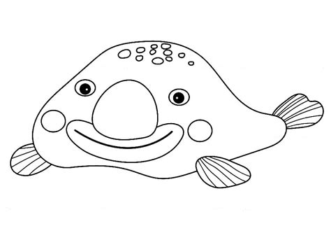Blobfish Coloring Pages - Free Printable Coloring Pages for Kids