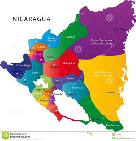 El Mapa De Nicaragua